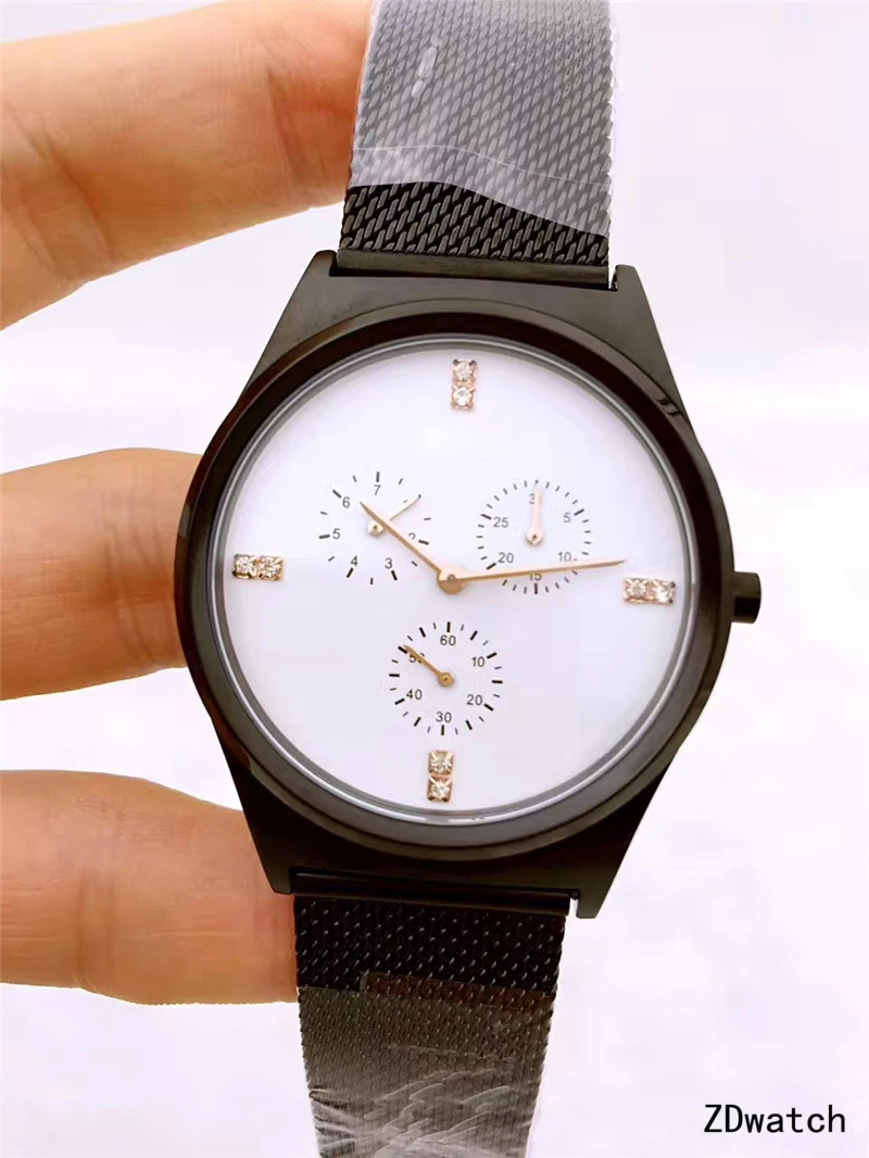 Women's wristwatchFashion casual watch bracelet simple elegant Quartz Watch waterproof stainless steel mesh women's watch