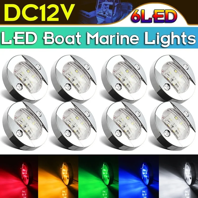 

Boat Marine Lights Navigation Light Waterproof Marker Lamp For Truck RV Yacht Transom Anchor Stern DC 12V 6LED Stern Light
