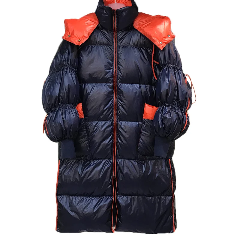 

Aoottii Winter Jacket Women Down Coat Female Thick 90% White Duck Down Jacket Womens Long Coats Warm Hooded Clothes Hiver 82360