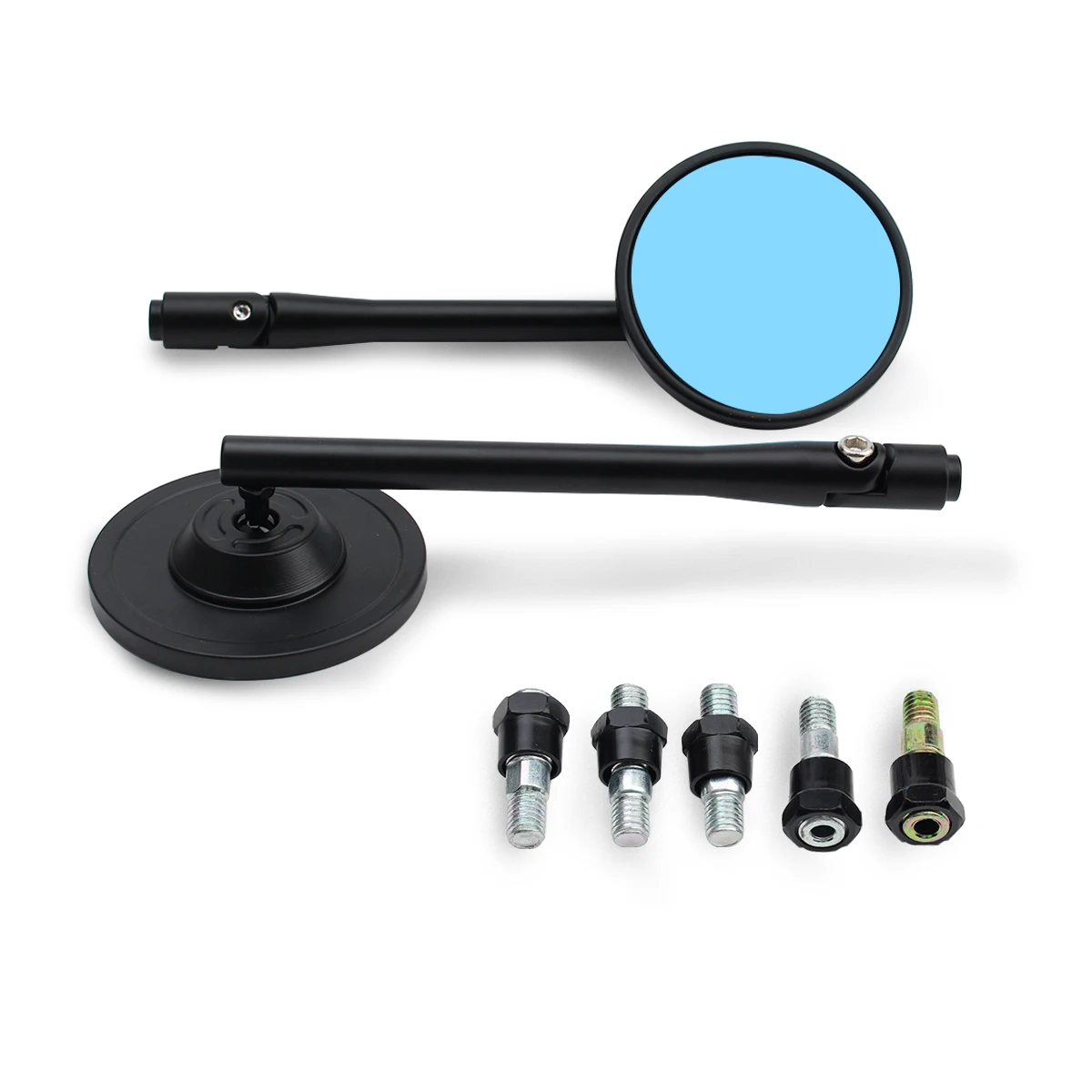 

Круглое зеркало заднего вида с длинным полюсом, зеркало заднего вида для мотоцикла, универсальные аксессуары для мотоцикла