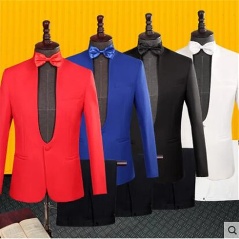 Блейзер для хора мужской костюм жениха со штанами мужские свадебные костюмы в