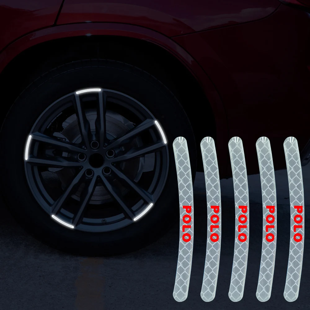 

20 шт., светоотражающие автомобильные наклейки для vw Volkswagen polo r rline