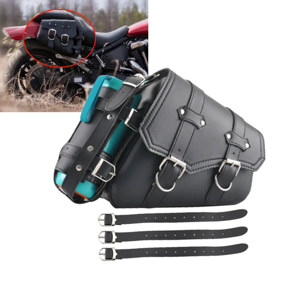 

Motorcycle Left+Right Saddlebag Luggage Saddle Bag Storage Side Tool Bags Pouch For Harley Sportster XL 883 1200 Honda Suzuki