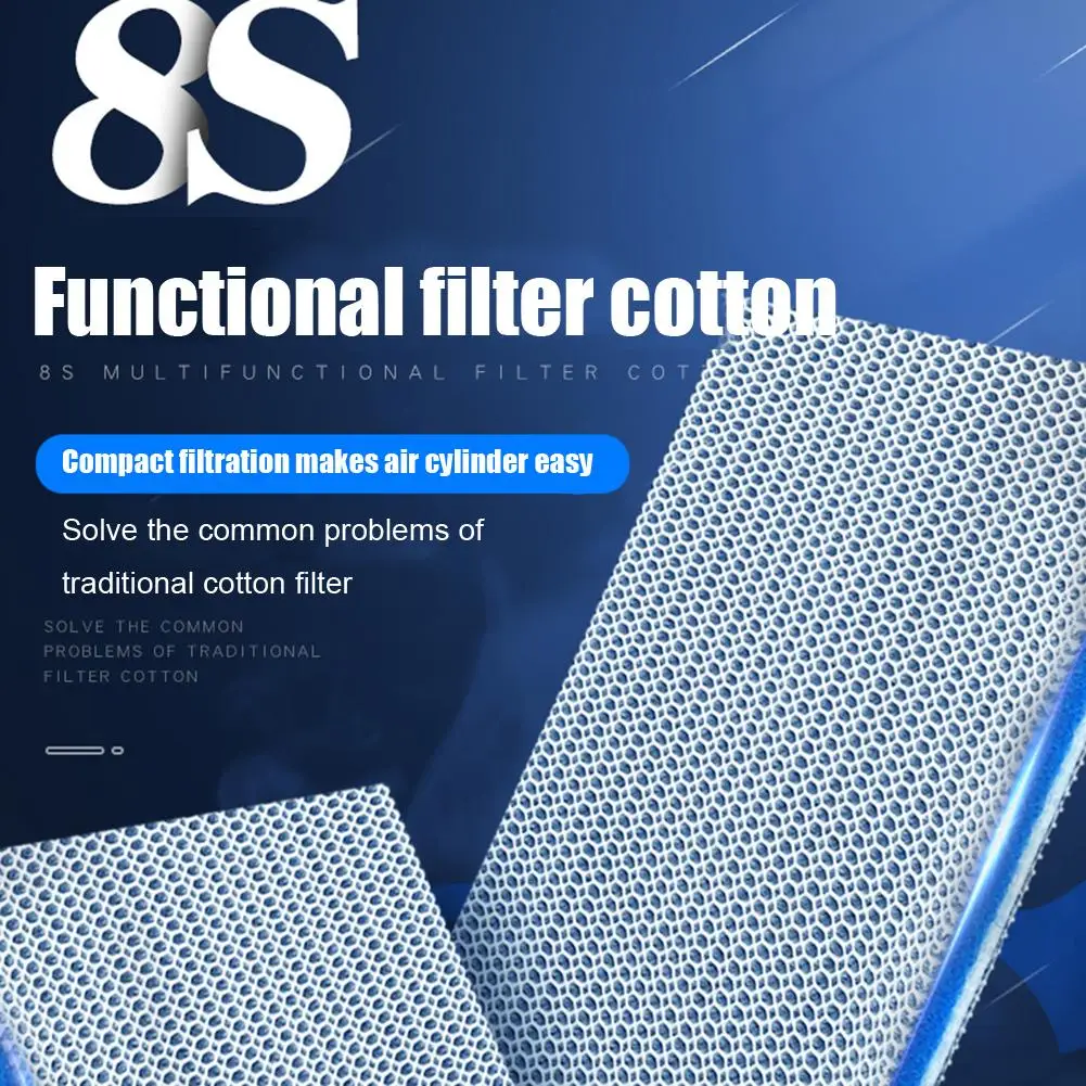 

Фильтр очистки 6d 8s аквариумный Биохимический, хлопковый фильтр с сотовым отверстием, прочный фильтр с водопроницаемостью без клея