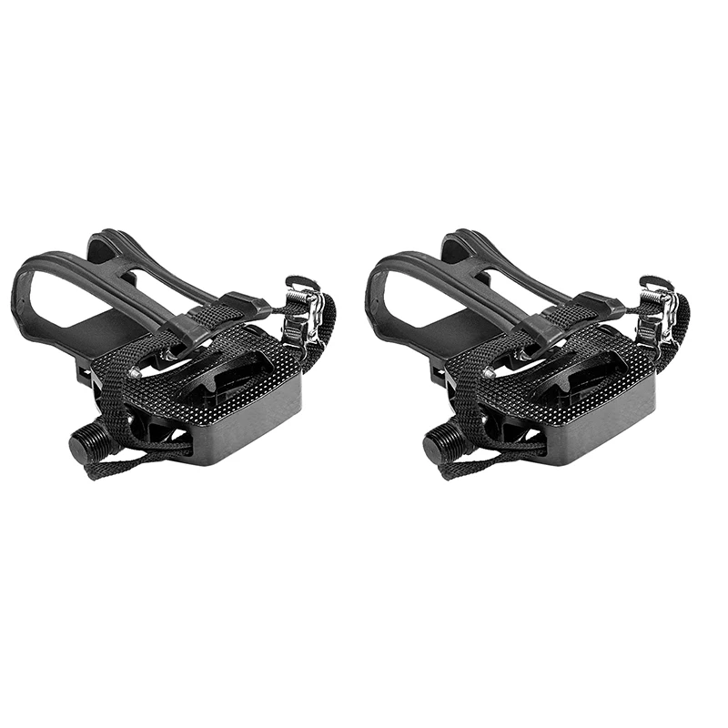 

Spinning Bike Pedal Aluminum Alloy SPD Pedal With Toe Clips & Cleats Bicycle Accessories For Spin Bike Exercise Bikes