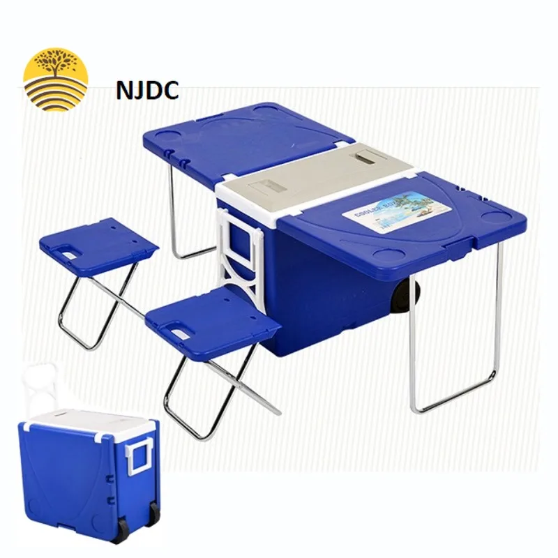 Box On Wheels With Table And Chairs