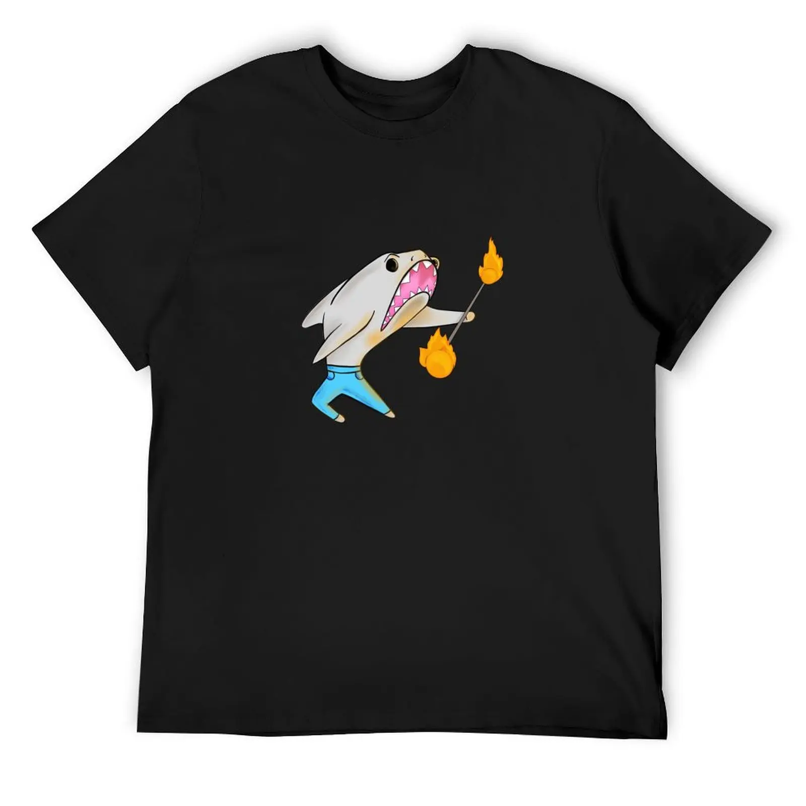 Футболка Fire Twirling Shark новое издание мужская футболка
