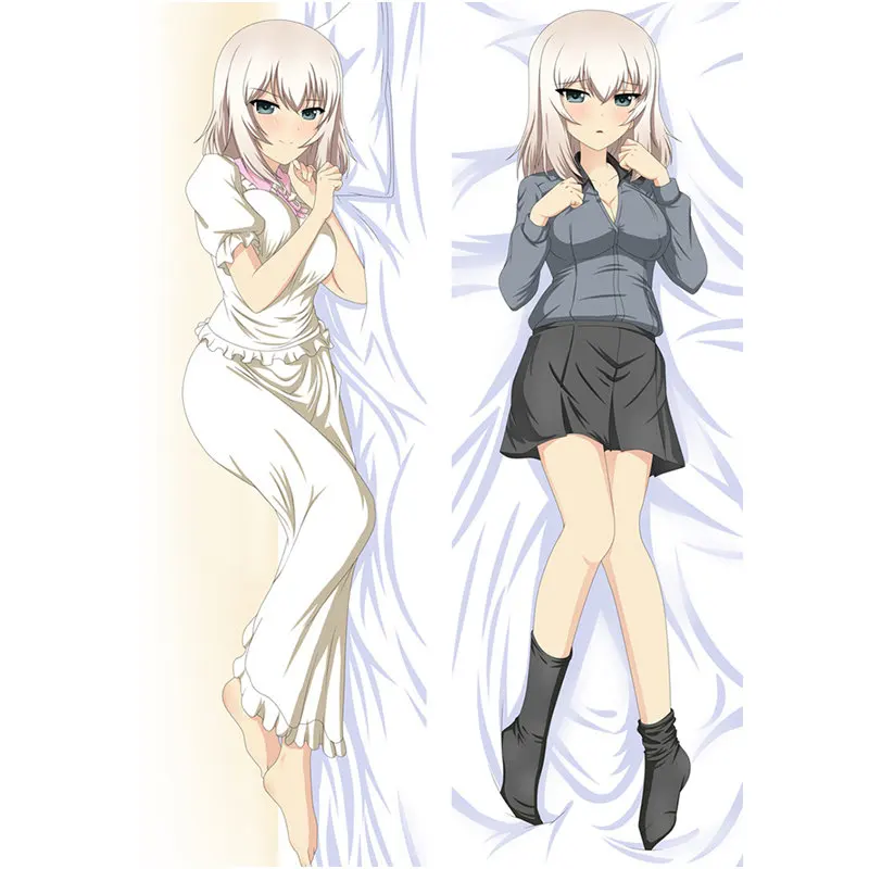 

60x180cm Anime GIRLS Und PANZER Pillow Cover Saori Takebe Dakimakura Case 3D Double-sided Bedding Hugging Body Pillowcase