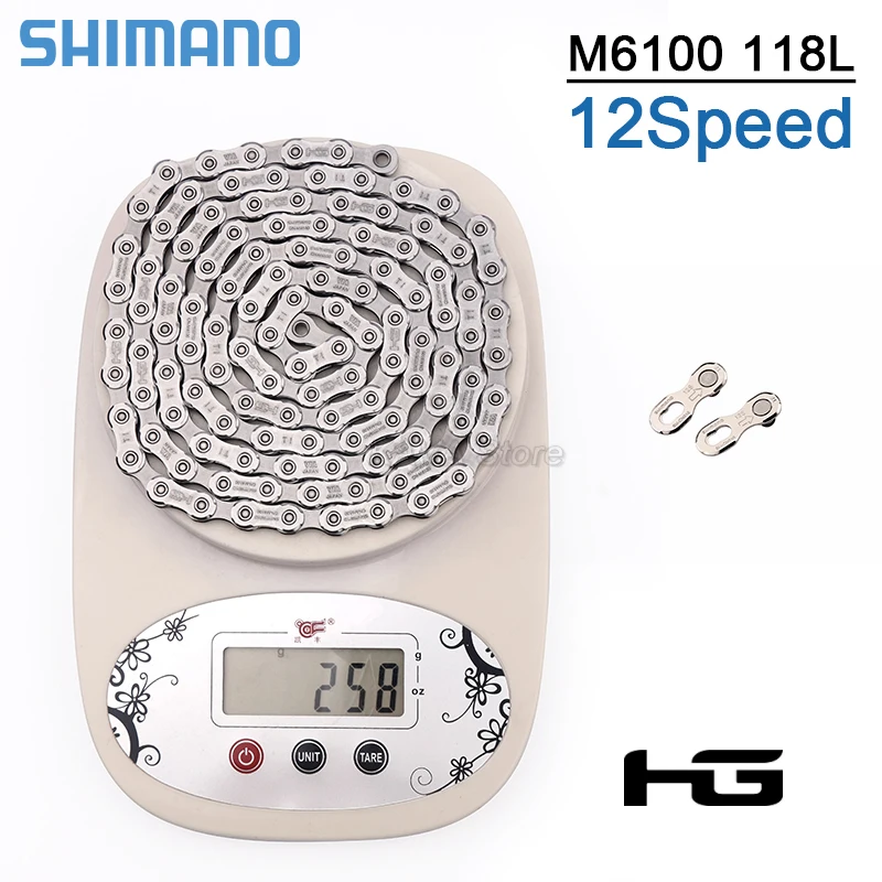 SHIMANO Деоре M6100 12S набор для велосипеда с задним переключателем, переключателем M5100, шатунами, цепью KMC X12 и кассетой с звездочками 46/50/52T, подшипником BB52 и комплектом MT501.
