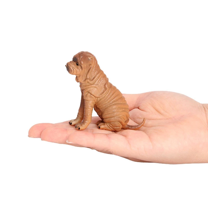 Моделирование сидящей осанки китайская шарпейская собака модель настольного