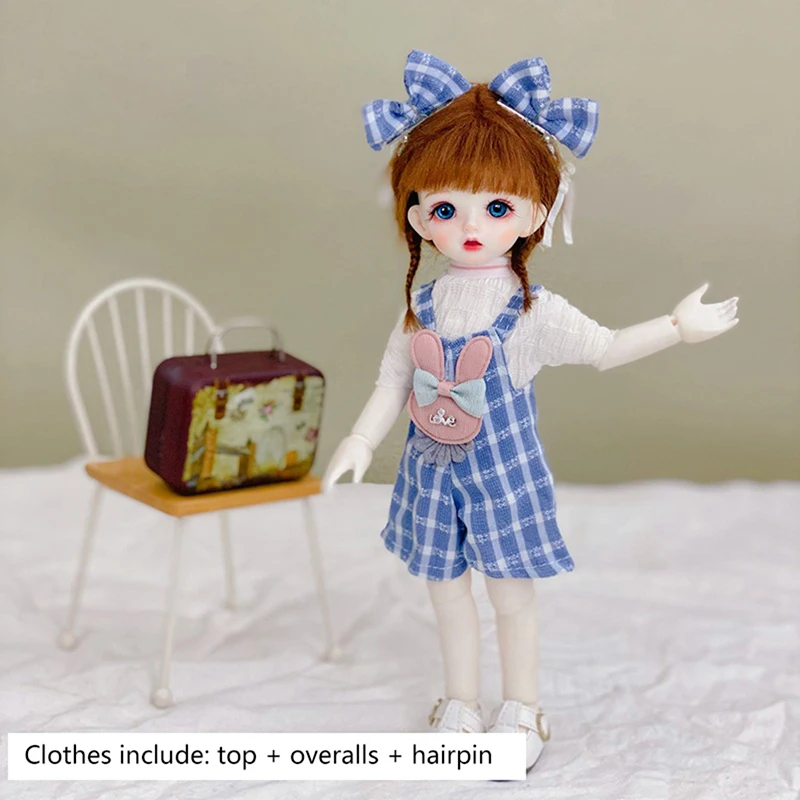 

Doll For Girl Toy Mini Doll Movable Joint Baby 30cm Big Eyes Beautiful DIY Toy Doll With Clothes Dress Up 1/12 Fashion Doll