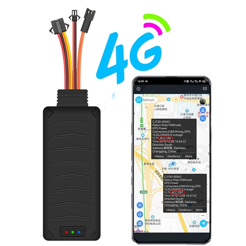 4G GPS трекер автомобильный мотоцикл SOS голосовой монитор ACC состояние отключения
