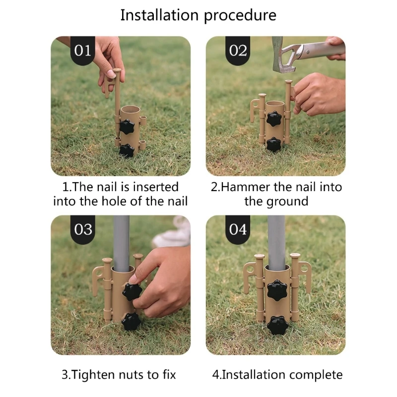 Портативный держатель для палатки трубка навес фиксированная с колышками