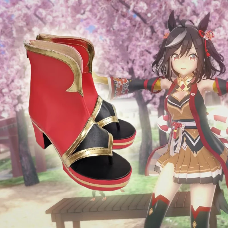 Обувь для косплея Game Mamusume Pretty Derby Kitasan черная комикс Хэллоуина вечеринки