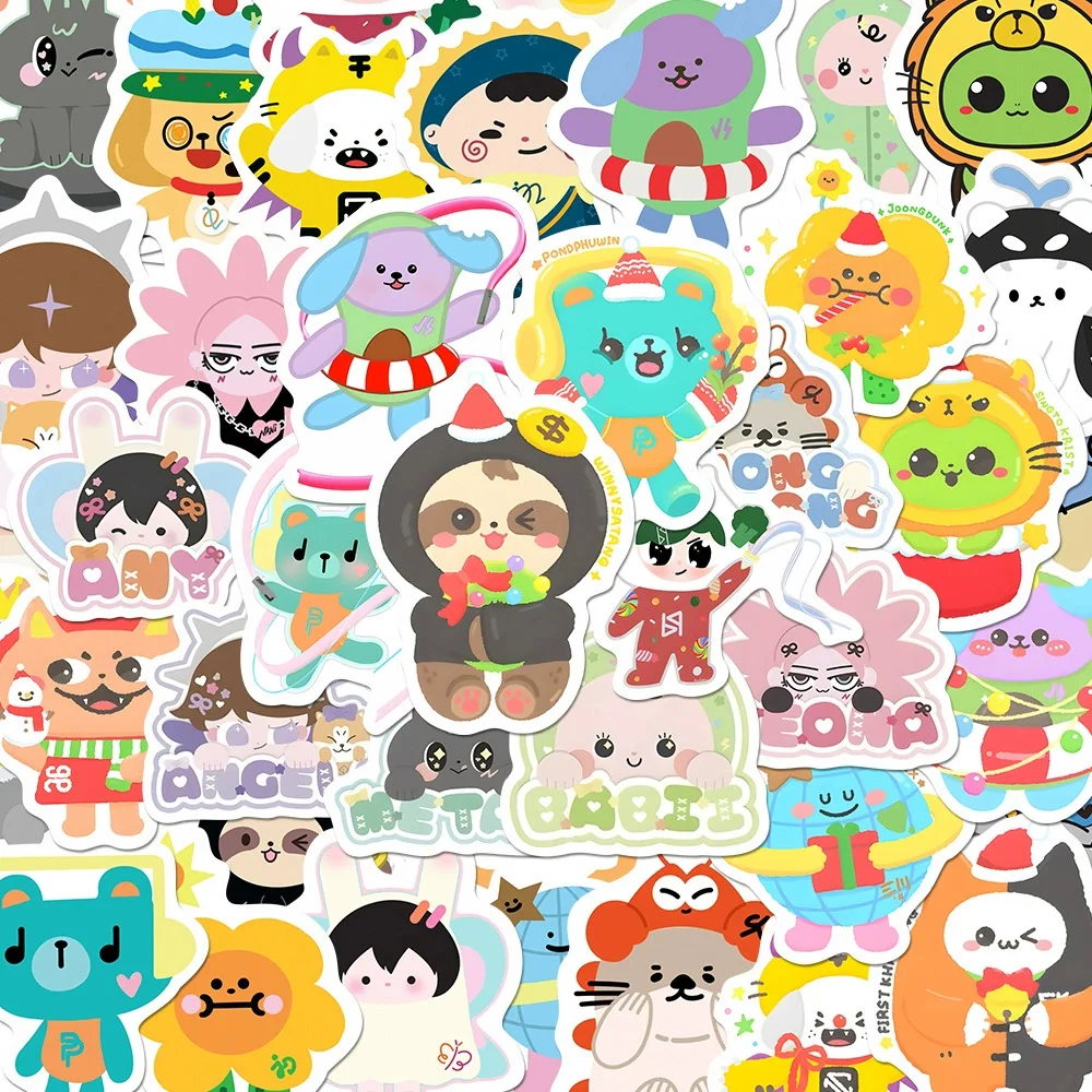 

79 шт./упак., Таиланд, наклейки CP GMMQ, GMMTV, наклейки с мультяшными фигурками, пара Jaidee YUZUMUMU PAODY JAIDEE, коллекция подарков для фанатов