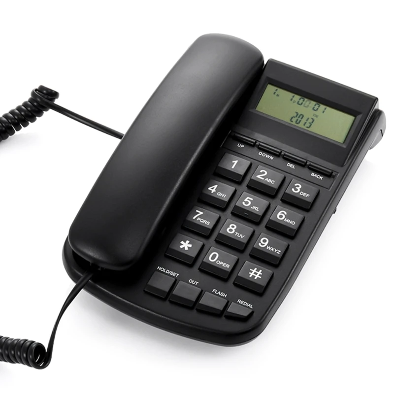 Corded Telephone Desktop Landline Telephone with Caller Display TEL 225