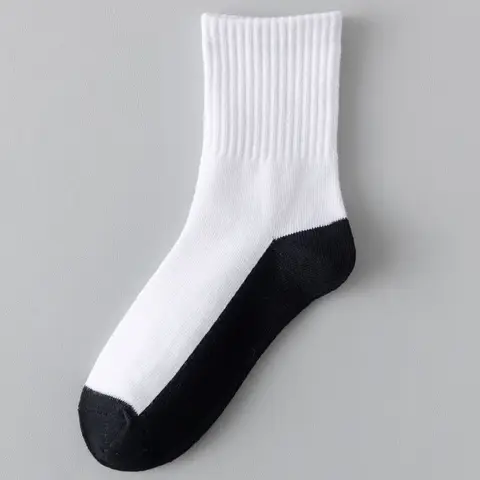 1 пара, поглощающие пот детские белые носки, однотонные детские чулочно-носочные изделия, спортивные носки, тканевые аксессуары, серая и Черная подошва для женщин