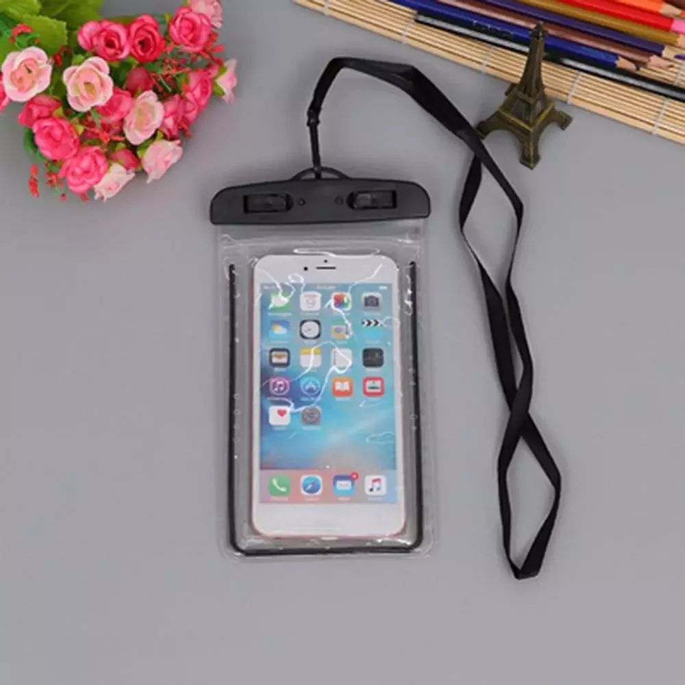 

Outdoor Waterproof Phone Bag, Luminous Universal Mobile Phone Case, With Neck Strap, For Swimming Surfing Fishing Boating