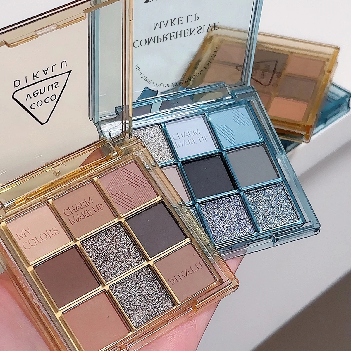 Палитра матовых теней для век блестки стойкие корейские пигменты тени женщин