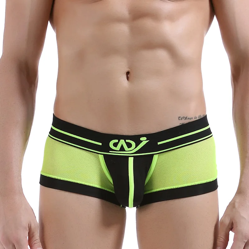 

Men's Underwear Ultra Thin Translucent Mesh Boxer Sexy U-convex Big Bag Soft Breathable Boxer