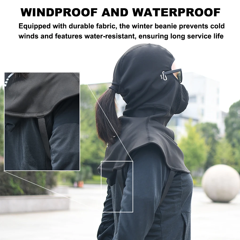 

Велосипедная шапка унисекс, зимний велосипедный шлем для бега, ветрозащитный Теплый головной убор, облегающая шапка, аксессуары для езды на открытом воздухе, Черная