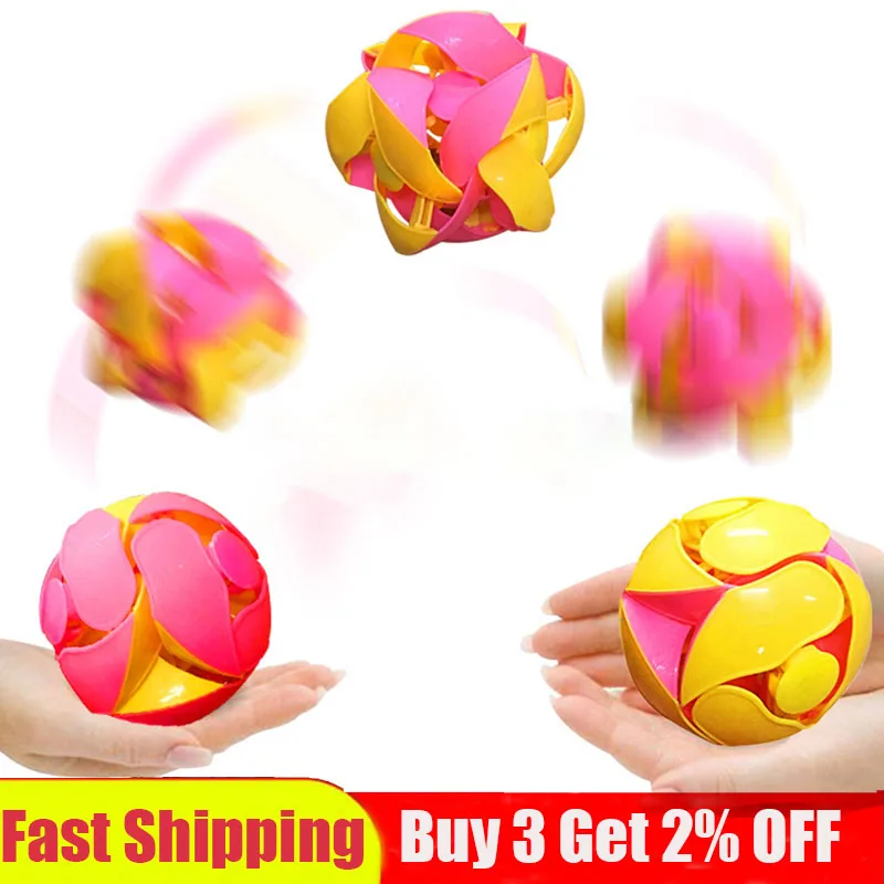 

Бесплатная доставка 10 см волшебный шар цветной переворачивающийся шарик шаг цветной переключатель мяч для мальчиков девочек подарок на де...