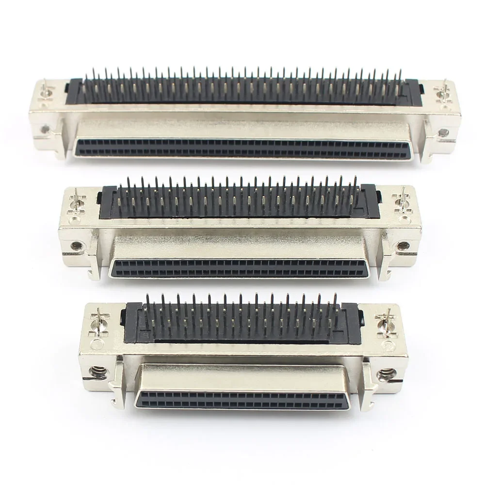 SCSI коннектор DB Мама 50 68 100 Pin прямой угол 90 180 градусов отверстие сварочный