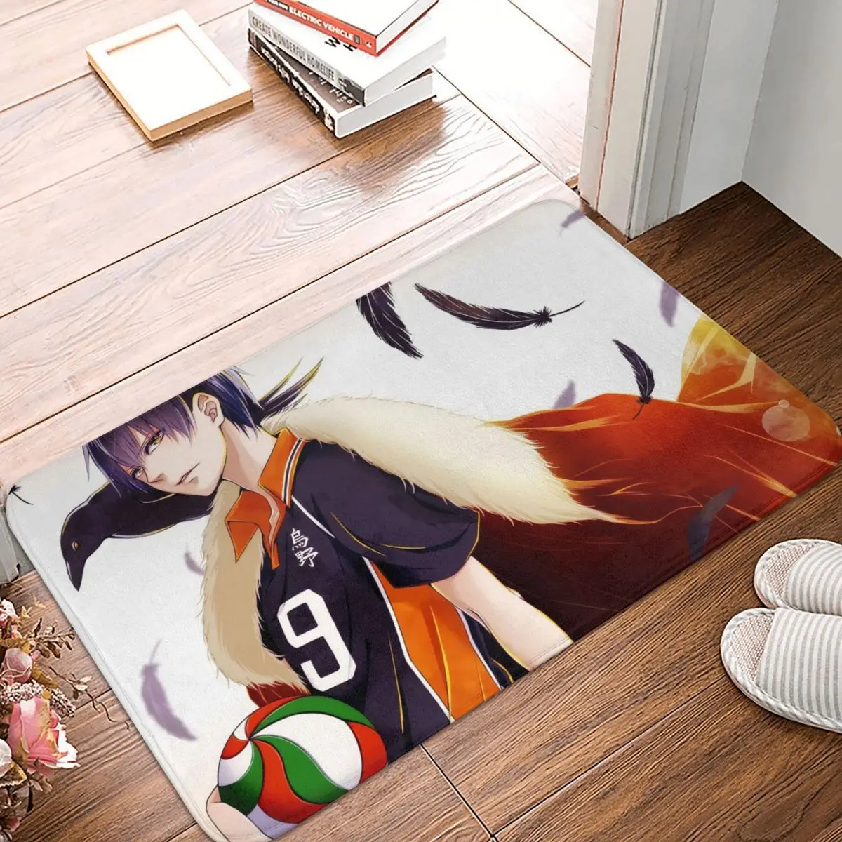 

Haikyuu Anime Anti-Slip Doormat Bath Mat 9 Floor Carpet Entrance Door Rug Home Decorative