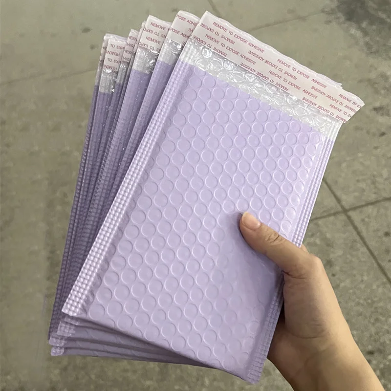 10Pcs Pink Bubble Bags Foam Self Seal Envelope Bag Waterproof Mailers Padded Shipping Bags Christmas Gift Packaging Supplies