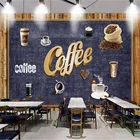 Ручная роспись, деревянная доска, промышленный декор, кофейня, Настенная роспись на заказ, кафе, самоклеящаяся настенная бумага, 3D настенная бумага, Papel De Parede