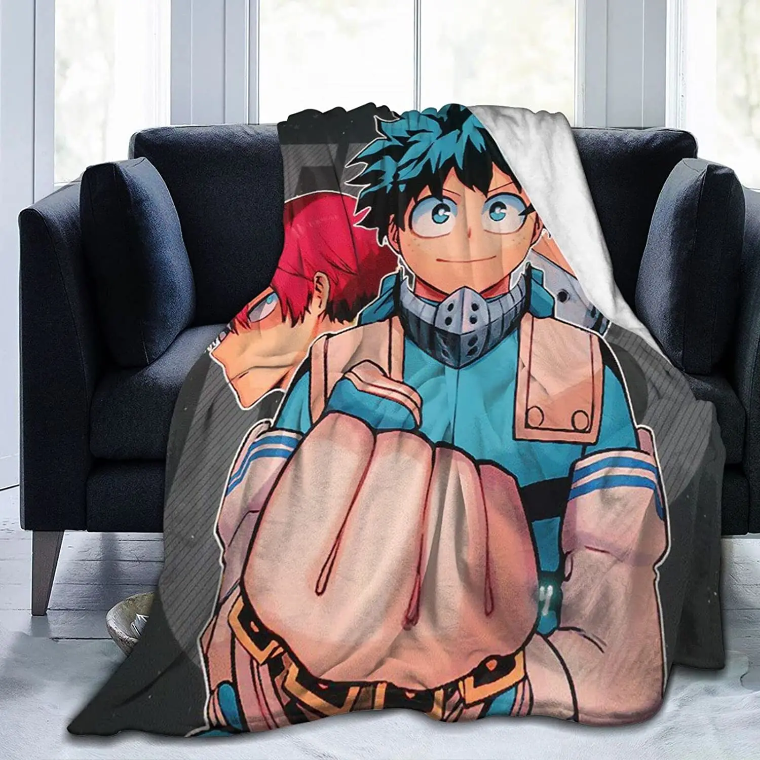 

&Anime Lightning Soft Flannel Blanket Lightweight Fleece Blanket Air Conditioner is Suitable for Bedroom Living Room Sofa