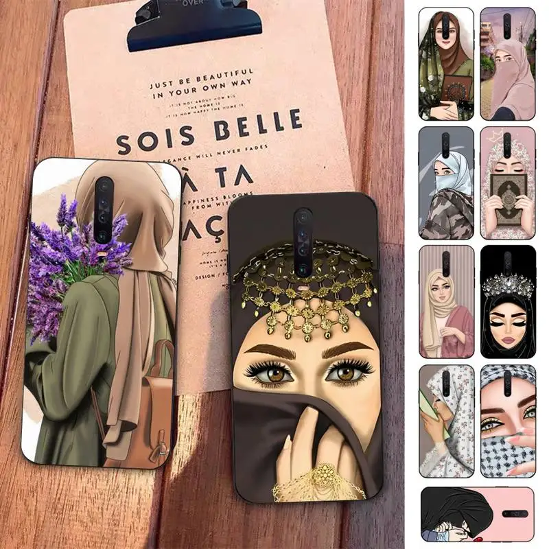 

Muslim Islamic Arabic Hijab Face Phone Case for Redmi 5 6 7 8 9 A 5plus K20 4X S2 GO 6 K30 pro