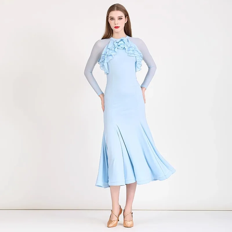 Платье для современных танцев ручной работы в средневековом стиле