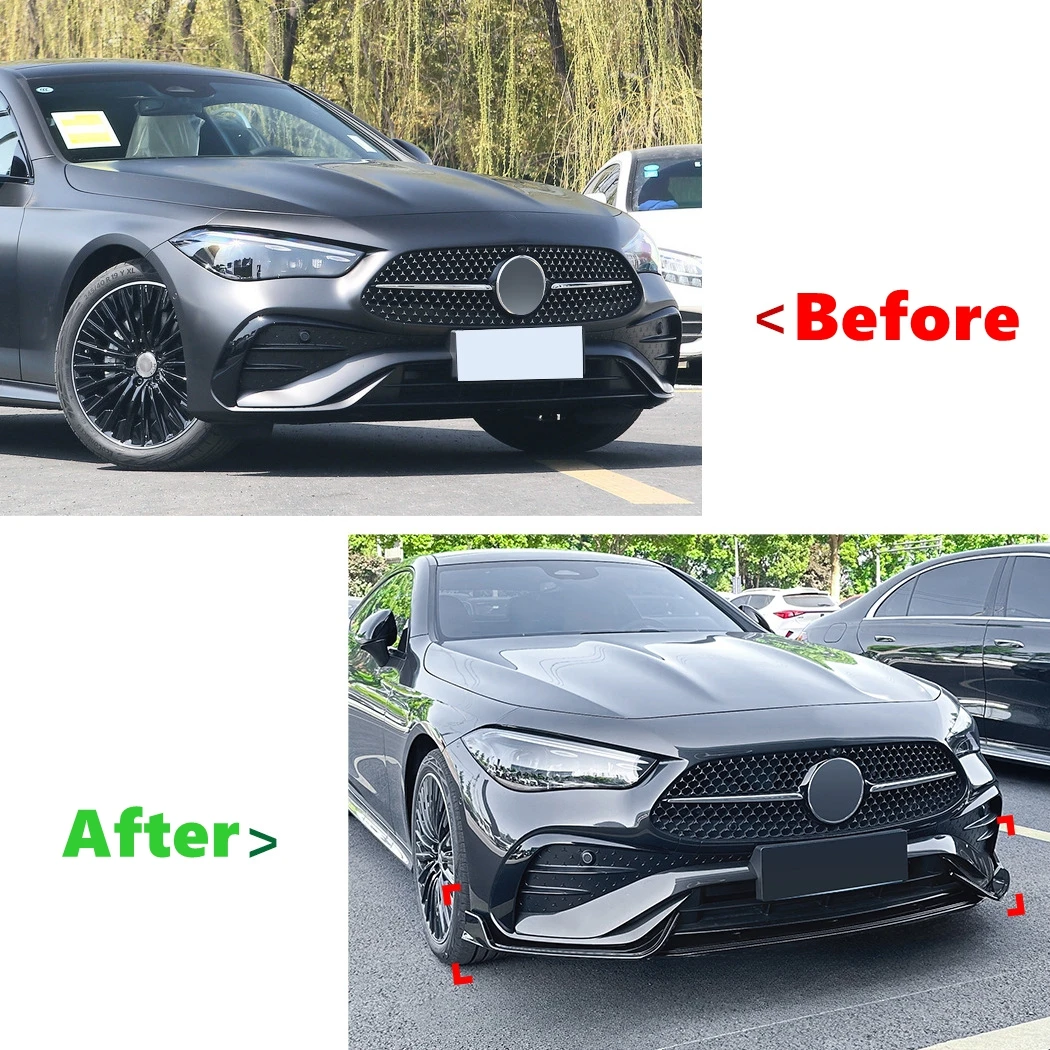 Спойлер на передний бампер для Mercedes-Benz CLE Coupe C236 AMG 2024 + Защита нижний сплиттер
