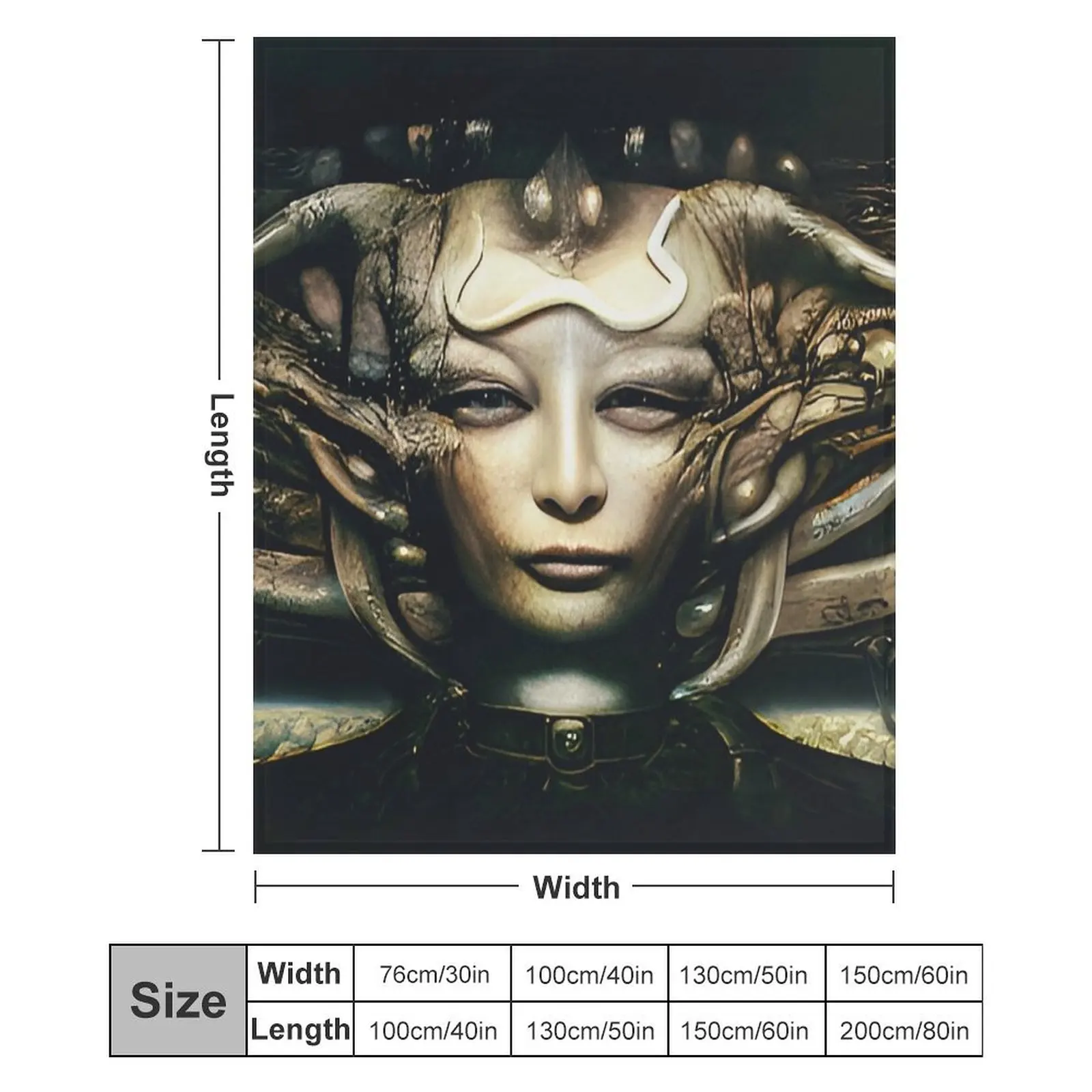 Женское одеяло HR Giger Xenomorph