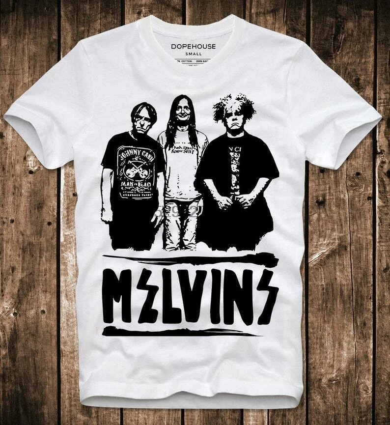 

2022 The Melvins Music Unisex Shirt Funny White Cotton Tee Vintage Gift For Men Women