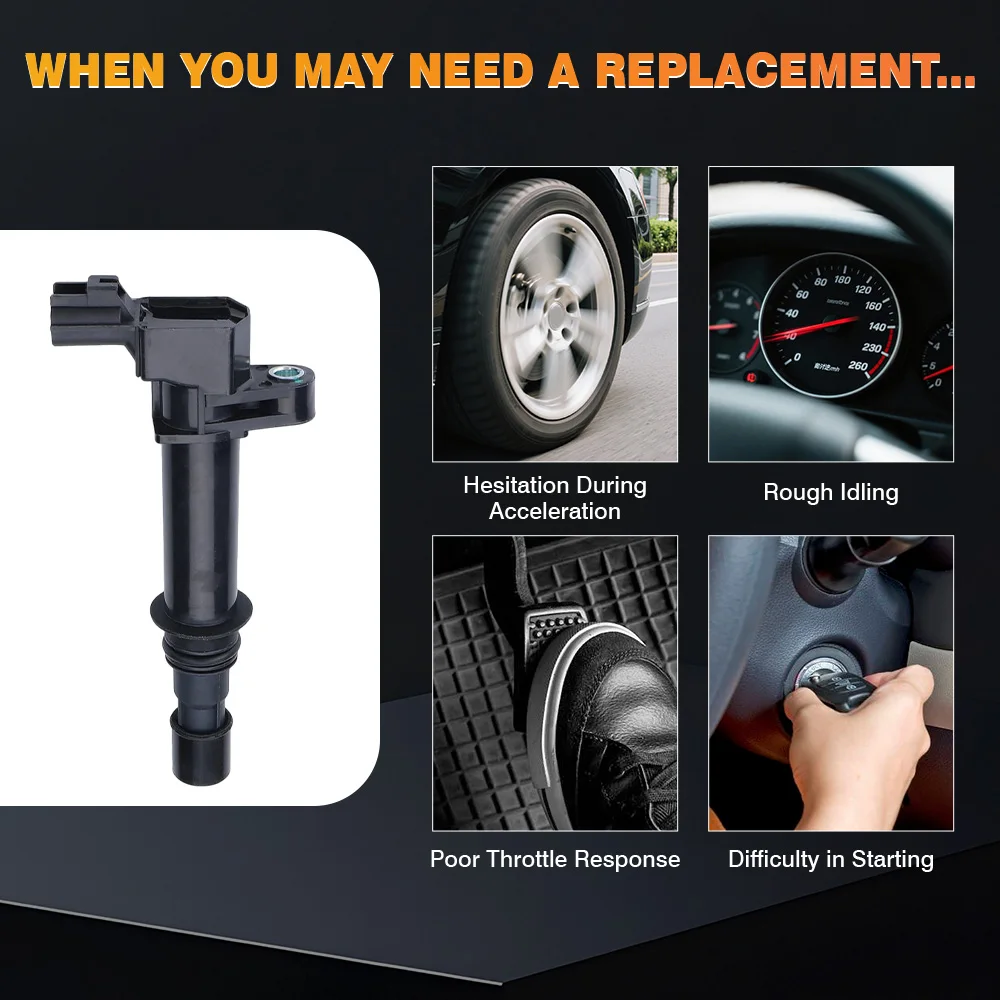 Фото Автомобильная катушка зажигания для Dodge Dakota Durango Nitro Ram для JeepCommander Chrysler Mitsubishi UF270 56028138AB 56028138AD №3