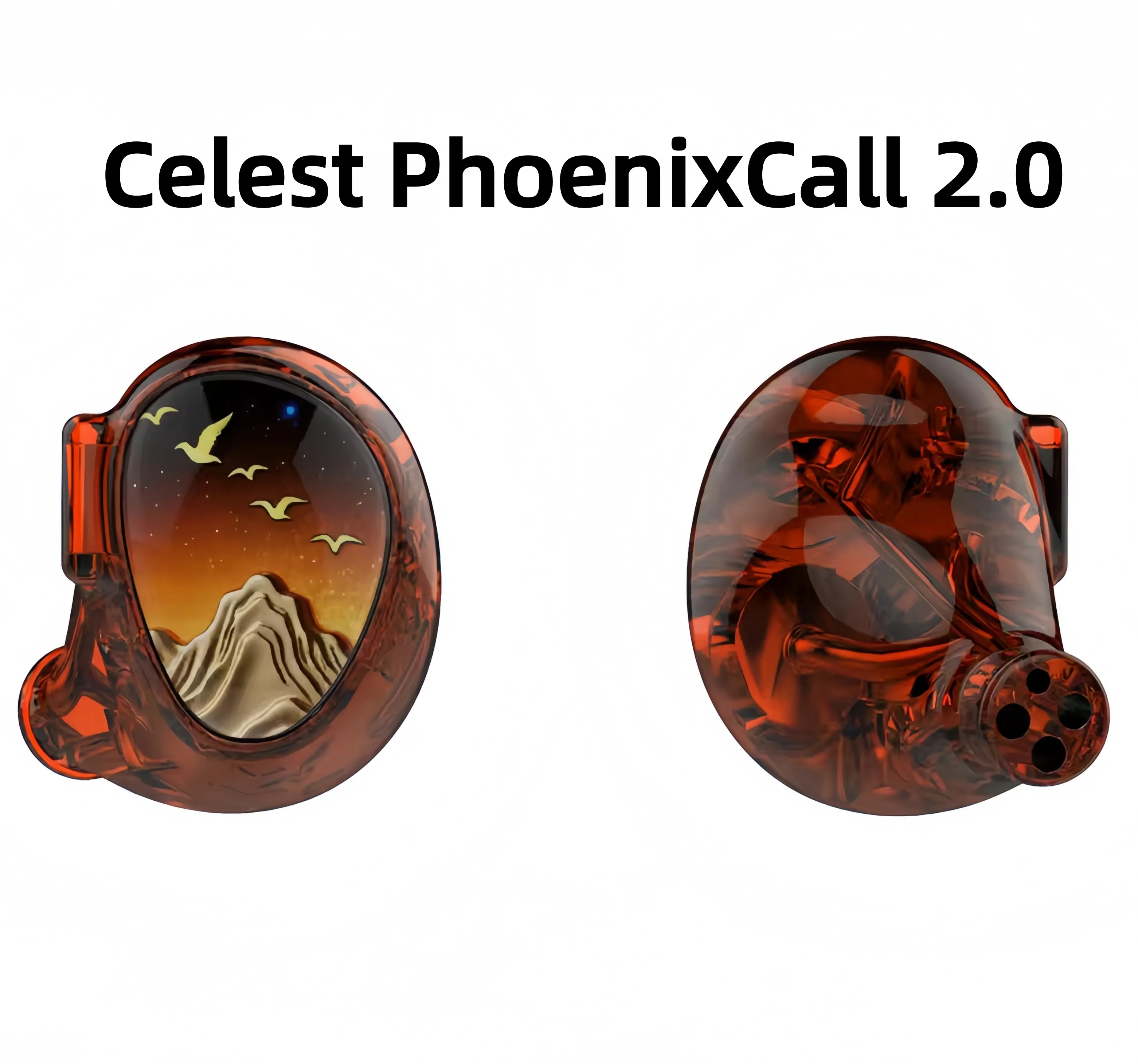 Фото Наушники-мониторы Celest PhoenixCall 2.0 HiFi In-Ear Monitor (IEM) с гибридной конфигурацией 2DD 2BA 2FPD и кабелем 5N с серебряным покрытием, разъемы 3.5 мм и 4.4 мм №1