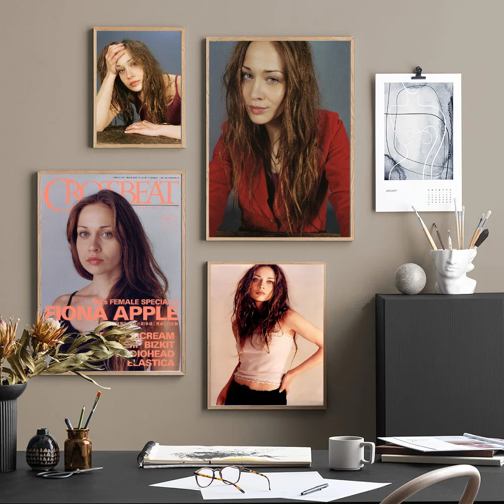 Fiona Apple Self-adhesive Art Poster Retro Kraft Paper Sticker DIY Room Bar Cafe Stickers Wall Painting