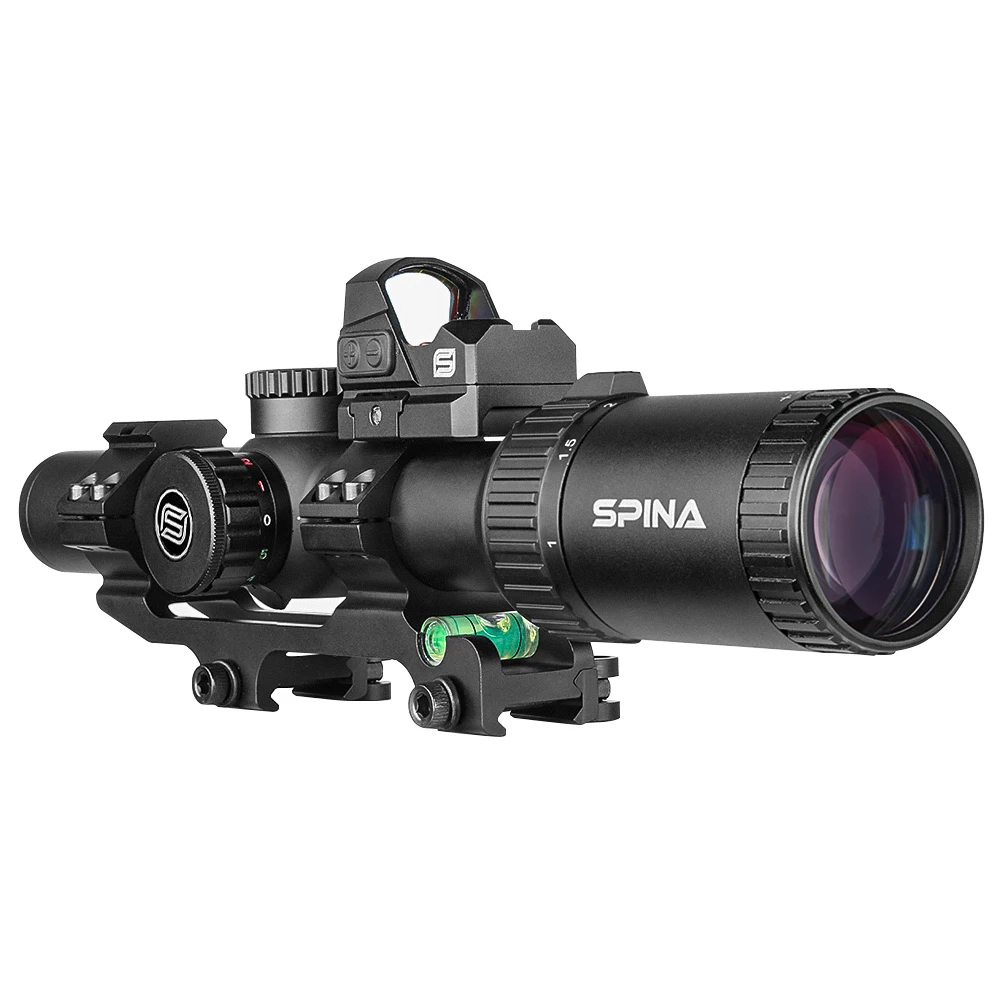 

1-6x24 WA IR scopes Red Dot Sight Compact with Dual QD Scope Mount Red Green Illuminated Optical Hunting Scope