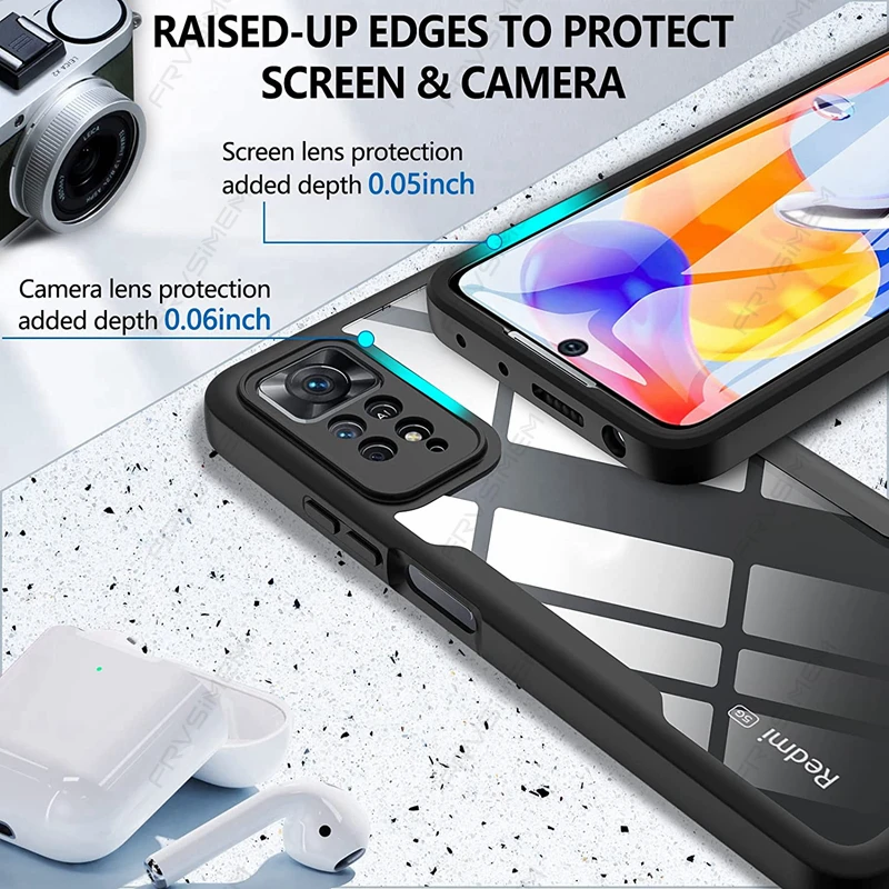 Чехол с полной защитой 360 градусов для XiaoMi RedMi Note 11 11s 10 10s Pro Plus 5G 4G 9 9s 9T 9A 9C 12 NFC 10C