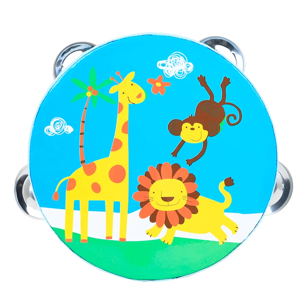 

Children Clapping Tambourine Colorful Drum Toy Music Knocking Early Educational Children's Toys Percussion Polyester Head Kids