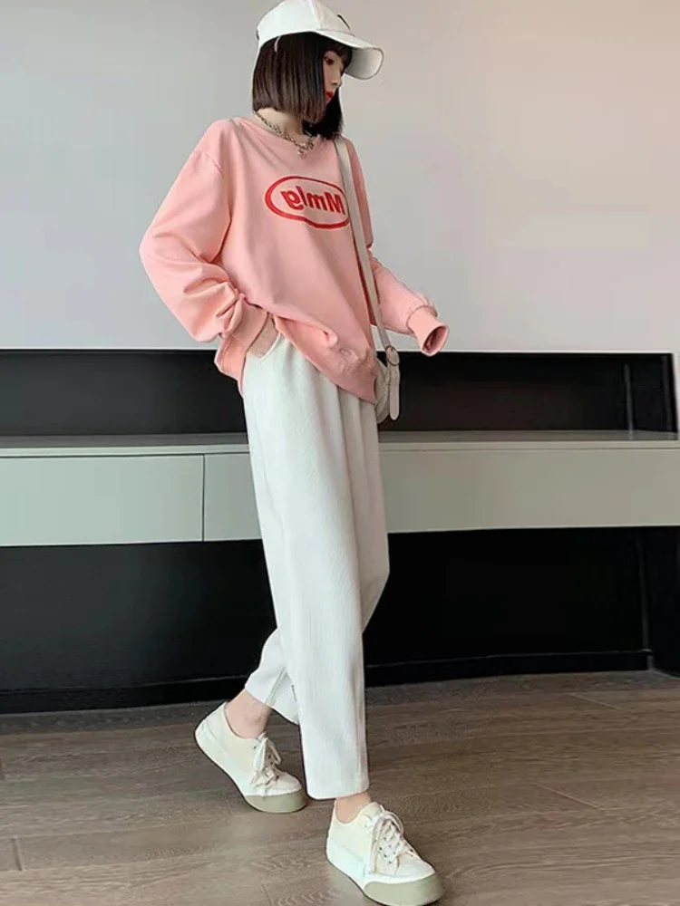 M-4XL женские хлопковые флисовые брюки для беременных осенние вельветовые до