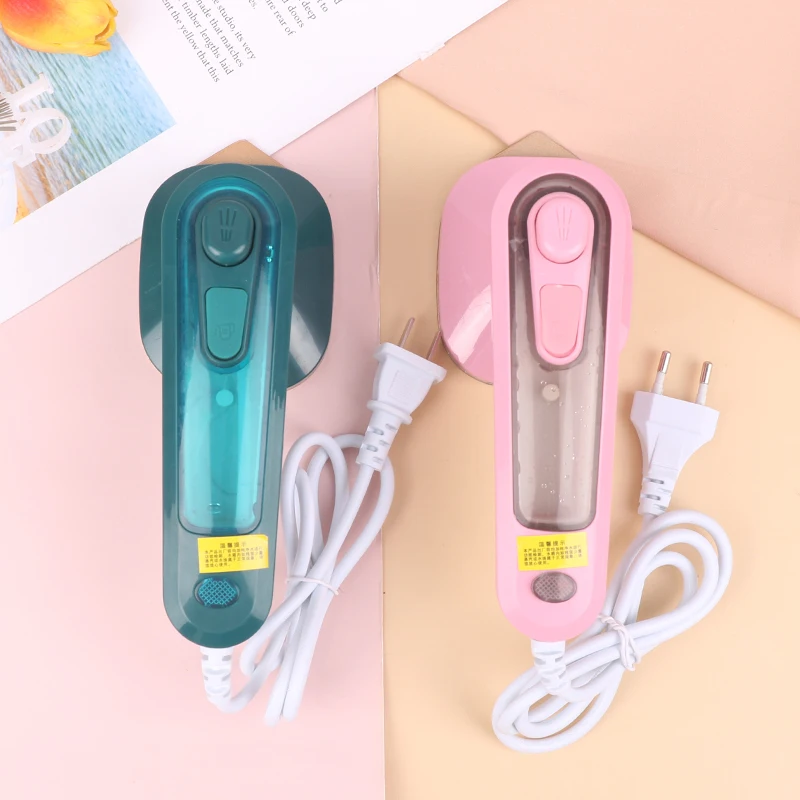 

1PC 140cm EU Plug/ US Plug Portable Steam Iron Mini Wet Dry Ironing Machine Heat Press Machine Handheld Home Bedroom Travel