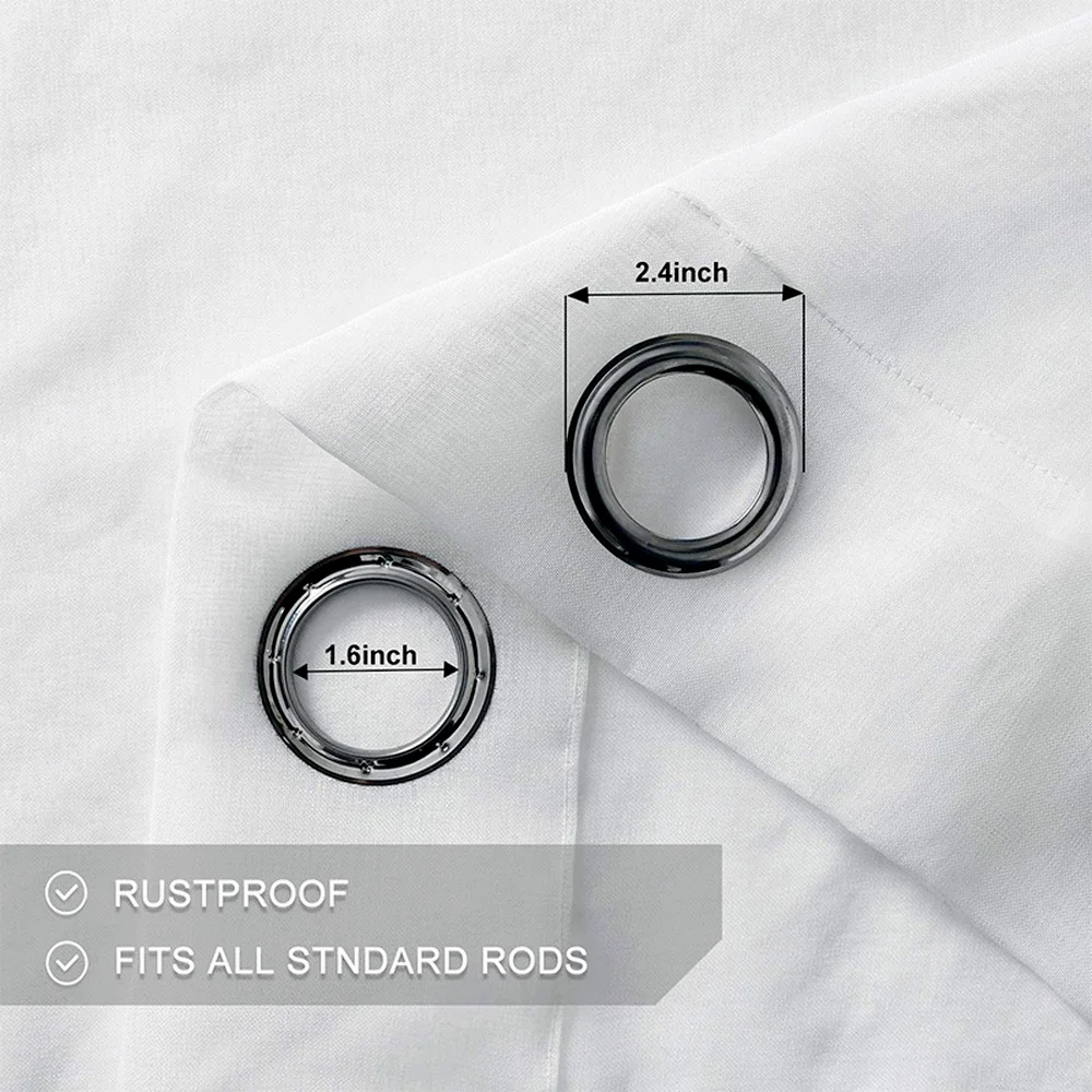 Наружная оконная занавеска из белого полиэстера водонепроницаемая прозрачная с