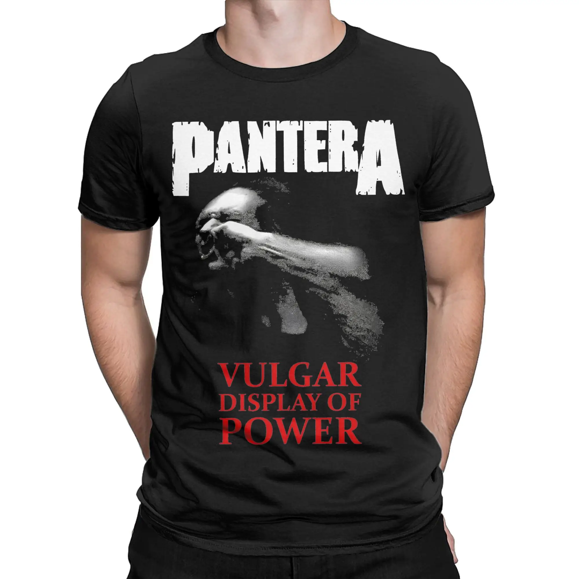 Мужская и женская футболка с графическим принтом P-Pantera из чистого хлопка