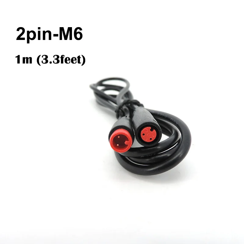 

1 метр M6 2 3 5-контактный сердечник «папа-мама» Julet Электрический стыковый кабель Разъем для скутера Тормозной водонепроницаемый шнур датчика сигнала 6 мм