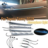 pmfc car special atmosphere lamp led 4 door light decorative light decorative lamp ice blue 12v for toyota camry 2019 2020