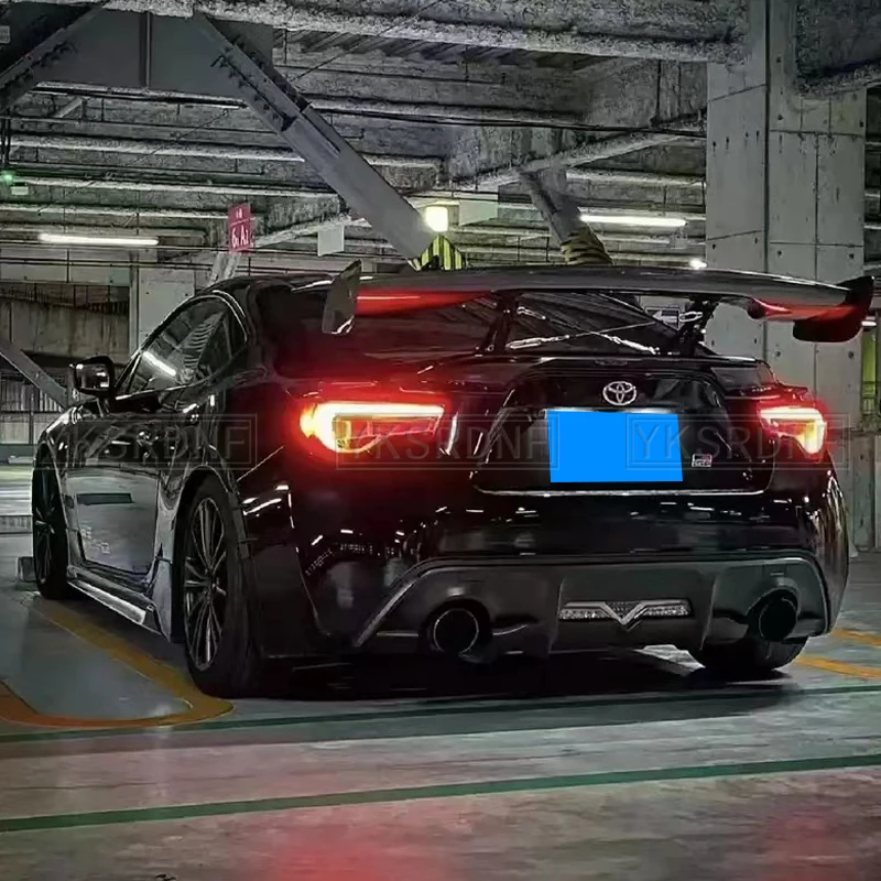 Универсальный автомобильный спойлер из углеродного волокна с рисунком для