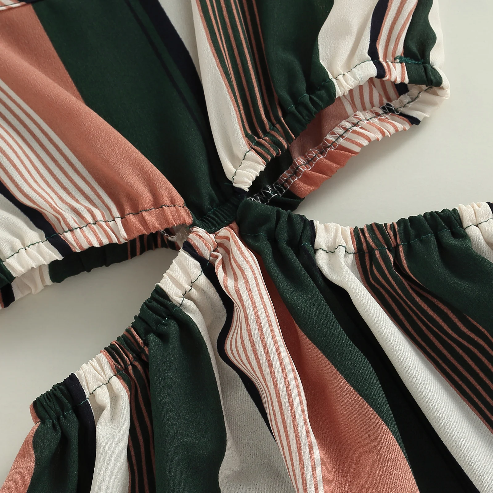 Повседневное летнее платье для маленьких девочек наряд контрастных цветов в